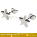 Customized Size Fahion PVD Plated Stainless Steel Star Earring Studs Jewelry